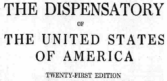 U.S. DISPENSATORY